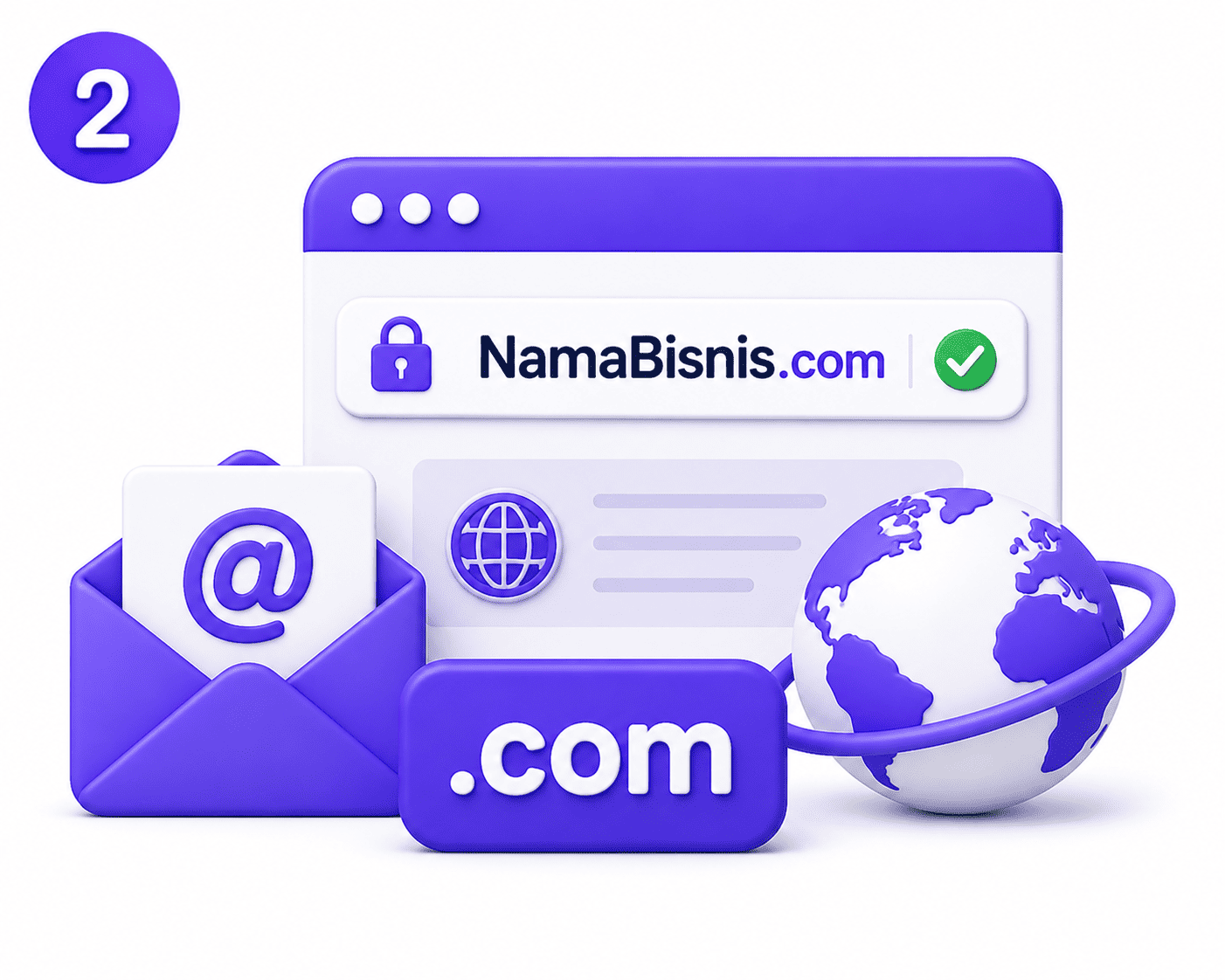 Domain Resmi .com / .id / .co.id